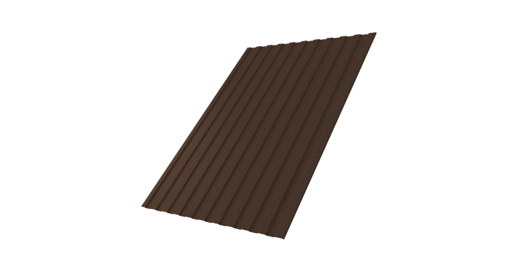 Профнастил С8А GL 0,5 Rooftop Бархат RAL 8017 шоколад