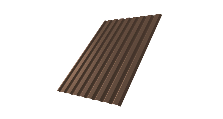 Профнастил С20A 0,4 PE-double RAL 8017 шоколад