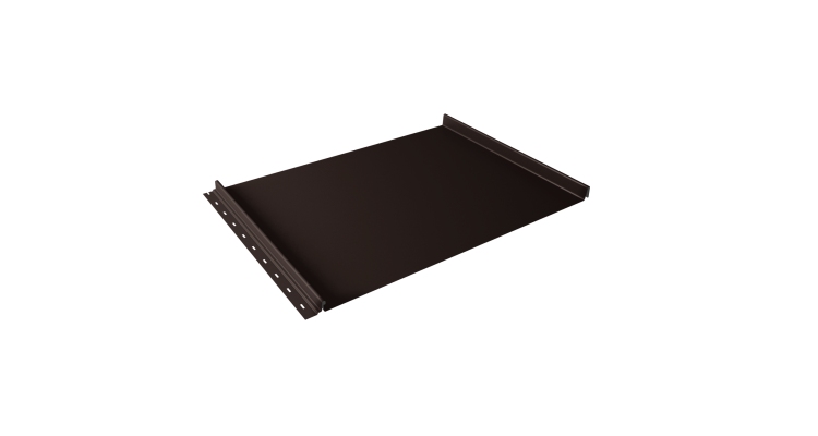 Кликфальц Grand Line 0,5 Satin Matt с пленкой на замках RAL 8017 шоколад