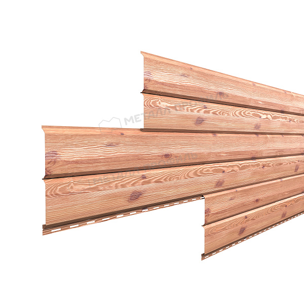 Сайдинг Металл Профиль Lбрус-15х240 (ECOSTEEL_T-12-Золотой Орех-0.45)