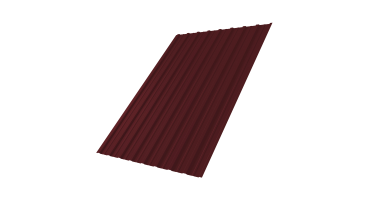 Профнастил С10A 0,5 Satin Matt TX RAL 3005 красное вино
