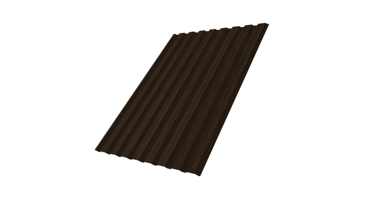 Профнастил С20A 0,45 Print Elite Coffee Wood TwinColor