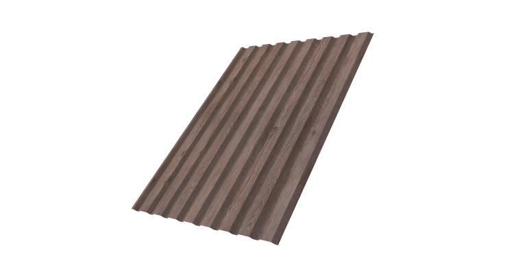 Профнастил С20A 0.45 Print Elite White Wood TwinColor