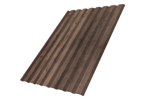 Профнастил С20A 0,45 Print Premium Almond Wood Fresh