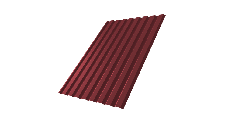 Профнастил С20A 0.45 Drap TX RAL 3005 красное вино