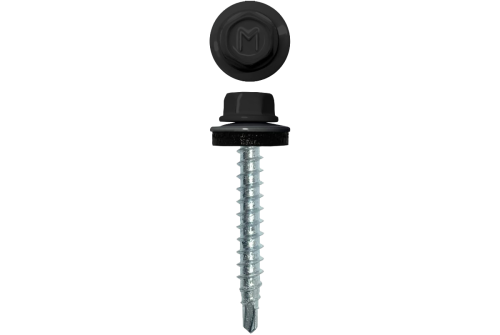 Саморез кровельный Daxmer 4,8х35 (250шт) сверло №1 RAL 9005